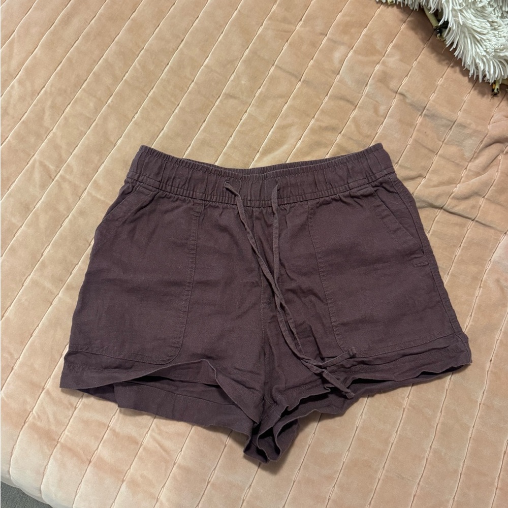 GAP Women's Drawstring Cargo Shorts - purple